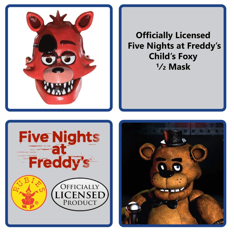 Rubies Five Nights At Freddy's: Foxy Half Mask for Kids, Boy's No Size - Image 2